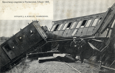 170161 Afbeelding van het spoorwegongeval te Purmerend.
